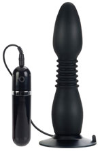 Vibrerende buttplug met zuignap en afstandsbediening Vibrerende buttplug met zuignap en afstandsbediening