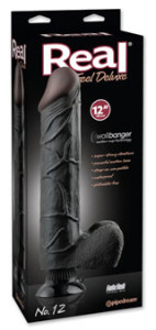 Realistische zwarte vibrator