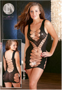 Pikant bloot mini jurkje