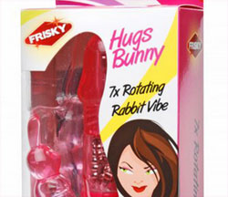 Hugs Bunny Vibrator roze van Frisky