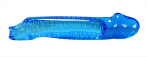Rekbare penis sleeve, Flexibel met ribbels a/d binnenkant