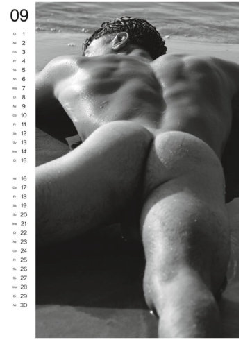 Sexy mannen half naakt kalender 2026