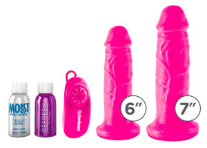 Roze realistische dildo’s